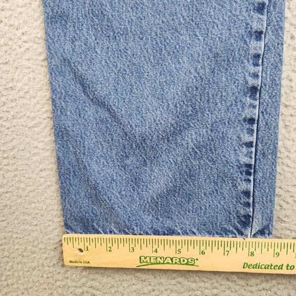 Eddie Bauer Jeans Mens 38x32 Relaxed Fit Straight Leg Y2K Baggy Denim Workwear - Picture 6 of 10
